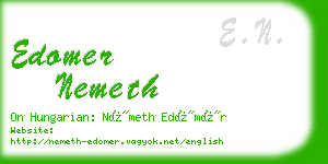 edomer nemeth business card